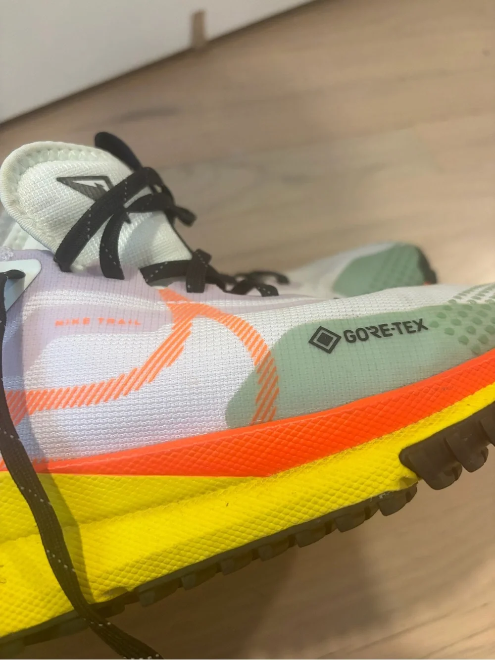 Nike Trail Running Shoes - Mint, Neon Yellow & Orange Accents