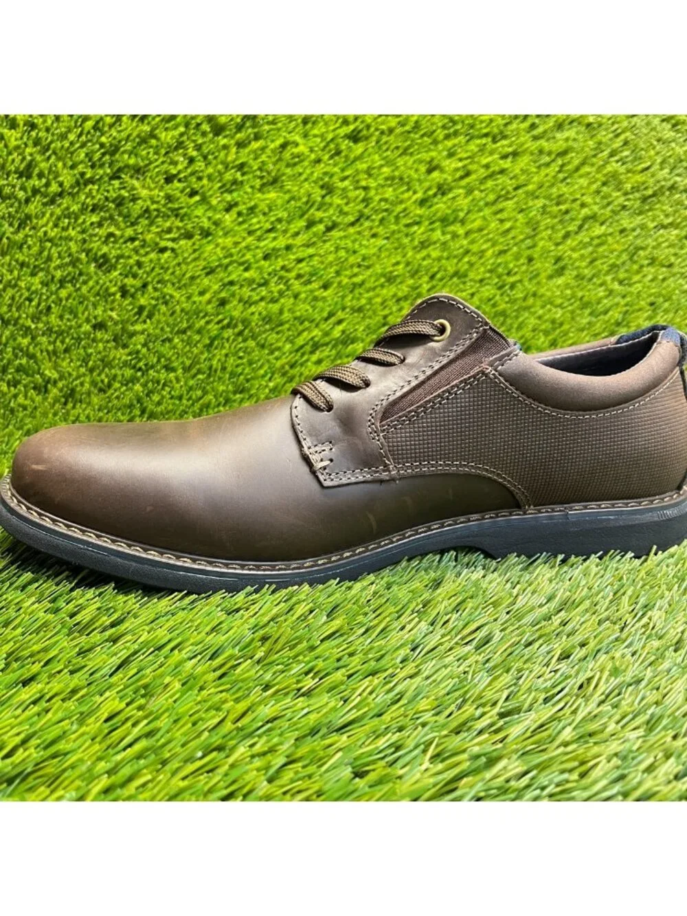 Nunn Bush Otto Mens Size 11 Brown Casual Classic Plain Toe Oxford Dress Shoes