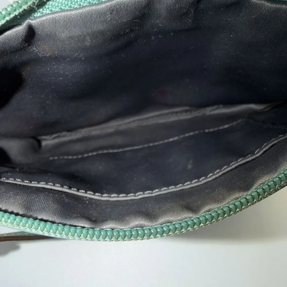 Coach Wristlet Soft Leather Seafoam Wallet Small Purse Card Holder