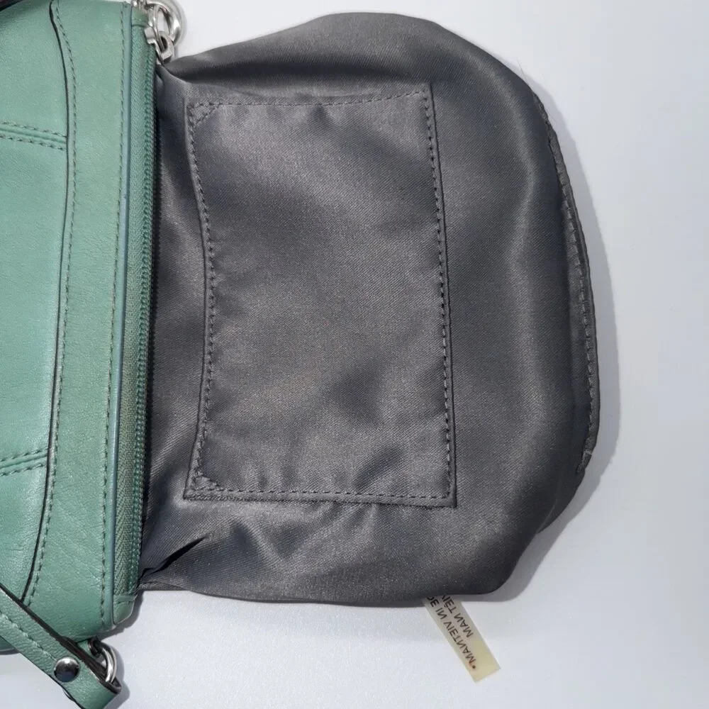 Coach Wristlet Soft Leather Seafoam Wallet Small Purse Card Holder