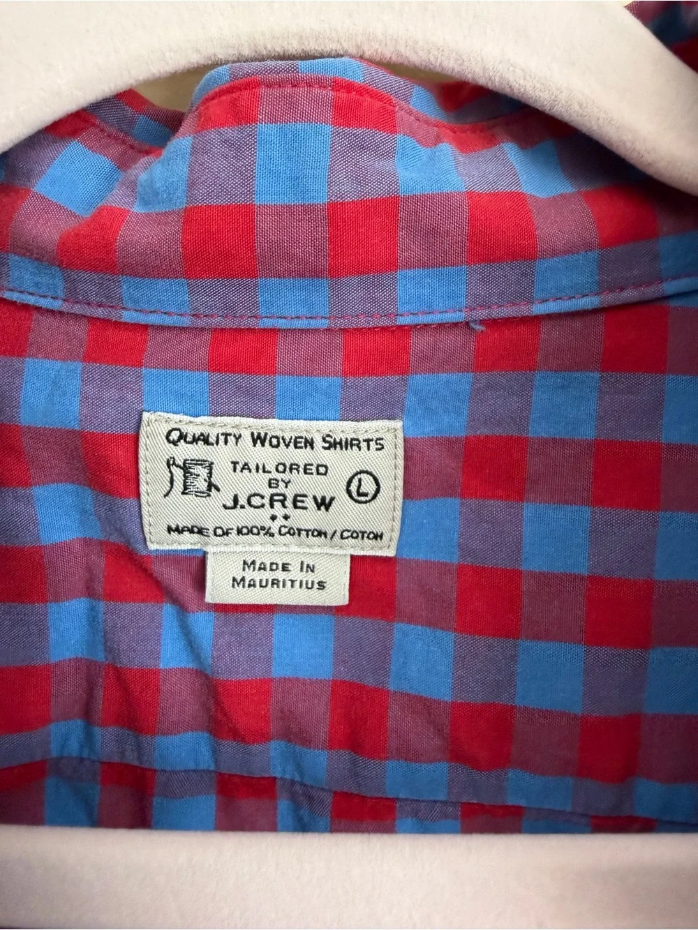J. Crew lightweight checked