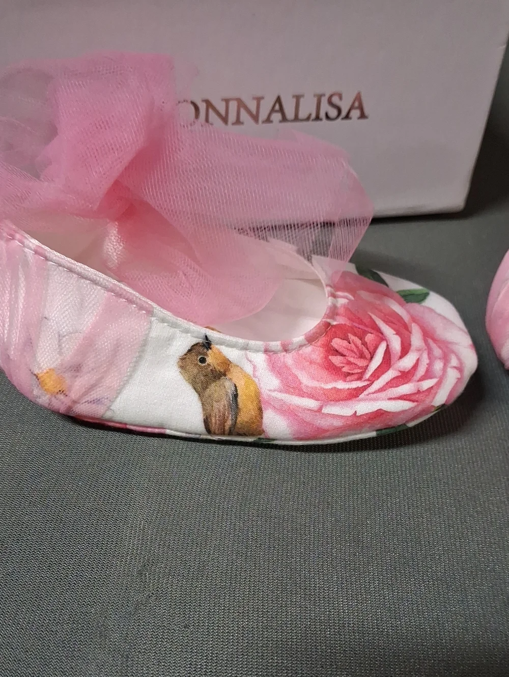 NWT MonnaLisa Pre-Walker  Baby Shoes Roseline Poppin Birdhouses