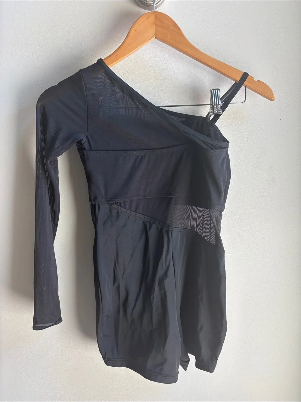 Balera Black Asymmetric Leotard