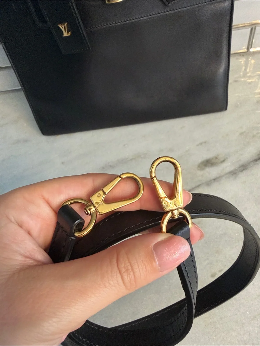 Louis Vuitton structured black