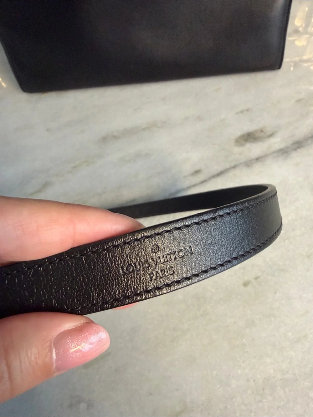 Louis Vuitton structured black