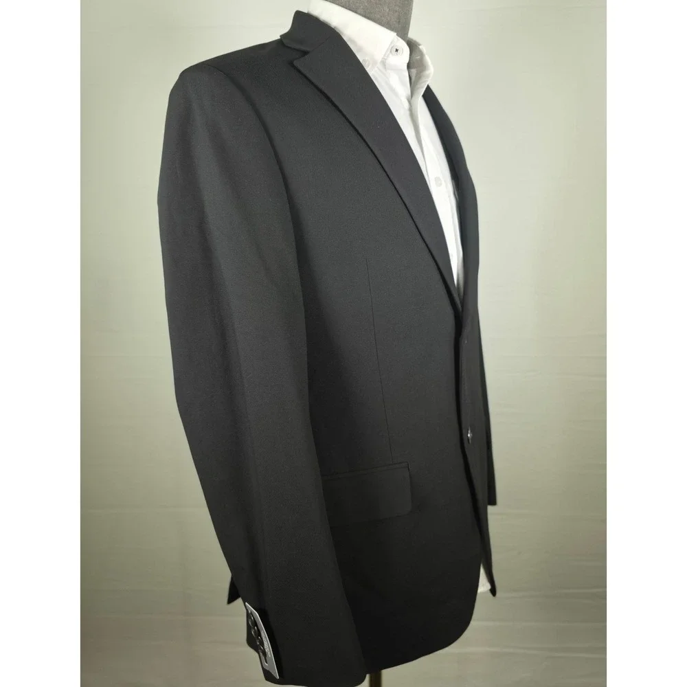 Michael Kors Mens Sport Coat Black 40R Business Casual Quiet Luxury Polished NWT