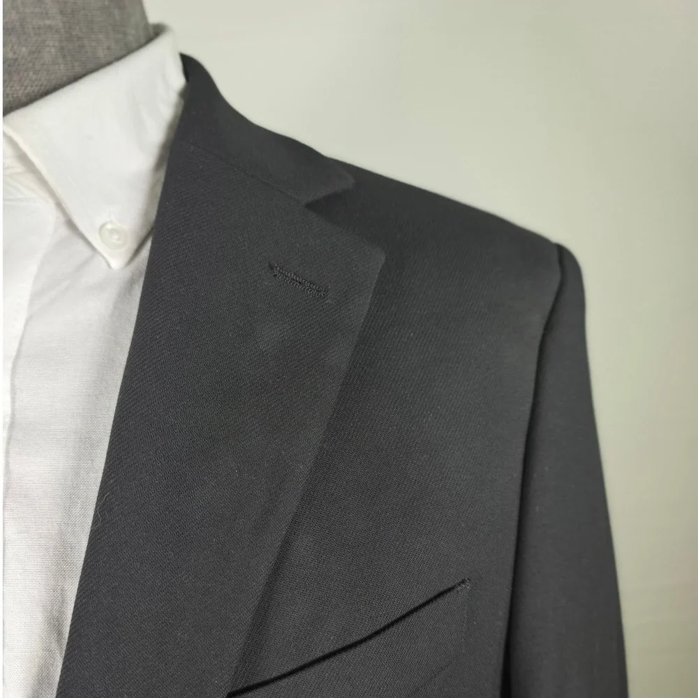 Michael Kors Mens Sport Coat Black 40R Business Casual Quiet Luxury Polished NWT