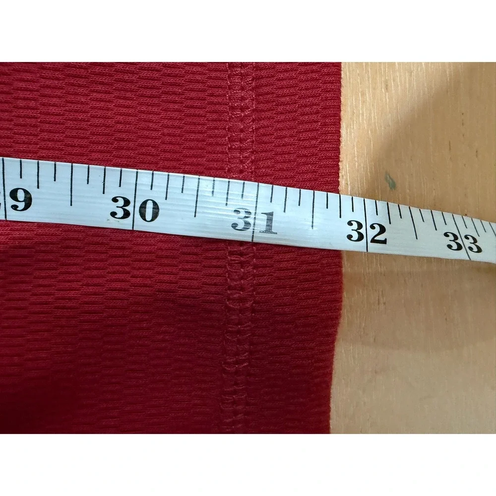 Carhartt Mens Red Waffle Knit Relaxed Fit Quarter Zip Pullover 2XL 104428 R09