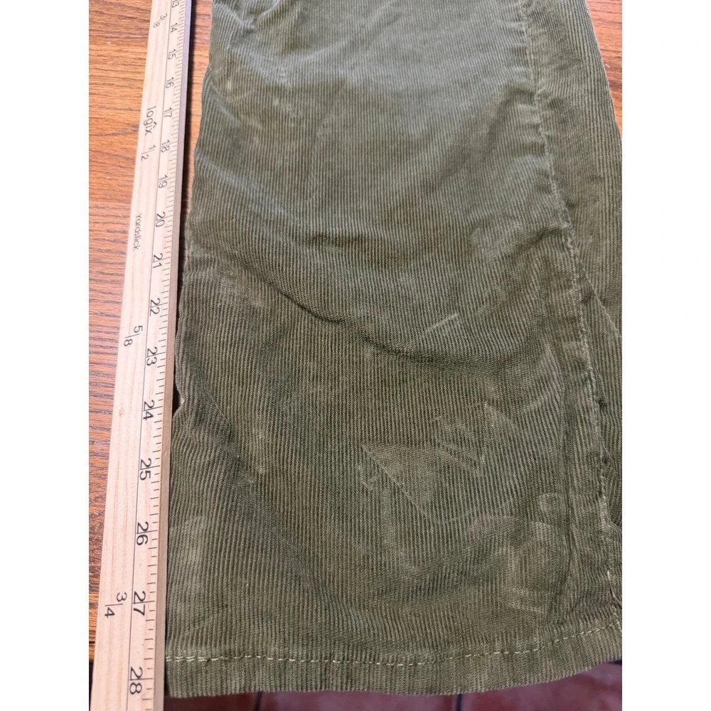 Levis 514 Straight Fit Corduroy Pants Mens 42x30 Olive Green 00514-0953