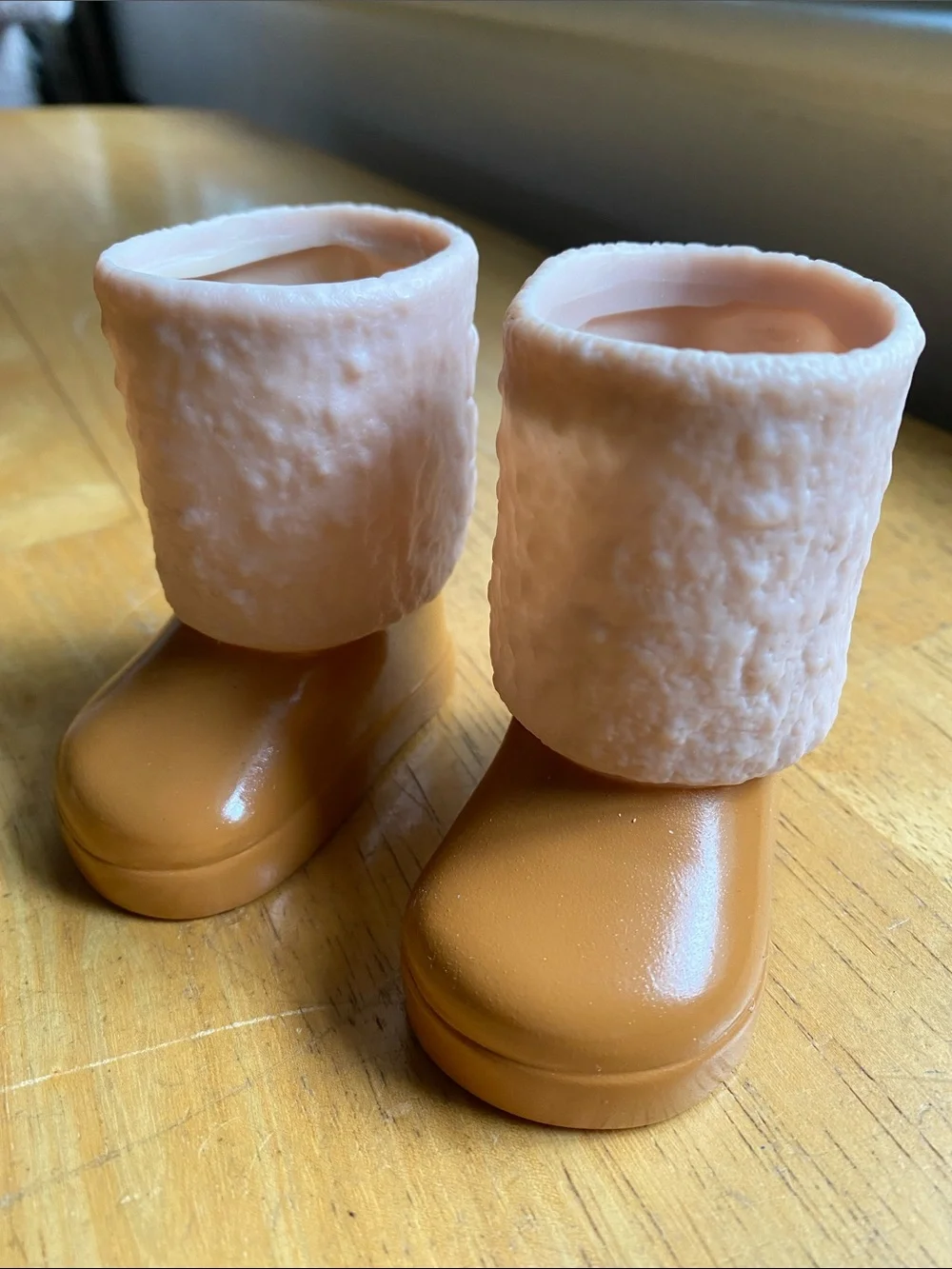 Our Generation Doll Tan Boots With Faux Fur Trim From Travel Chic Set - 2021