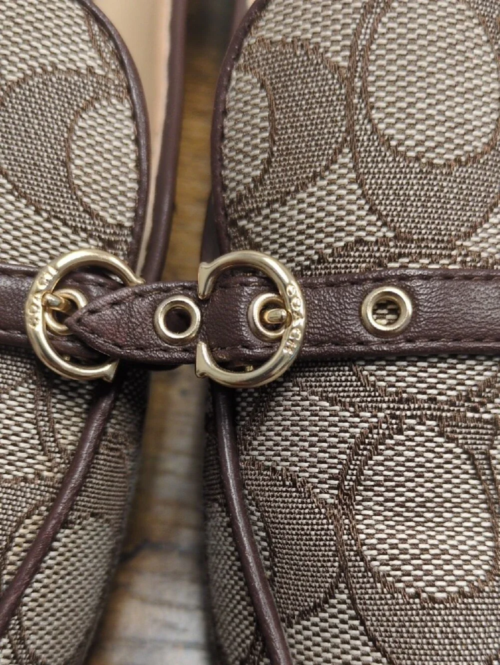 Coach slip mules