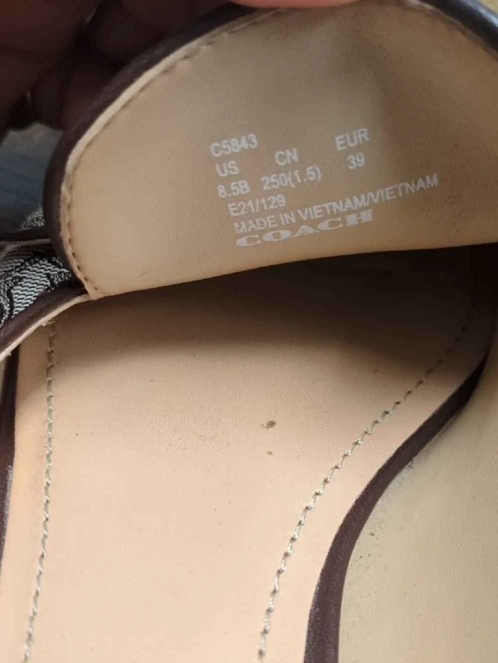 Coach slip mules