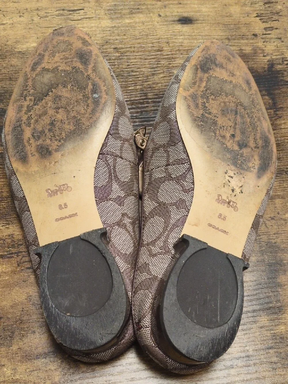 Coach slip mules