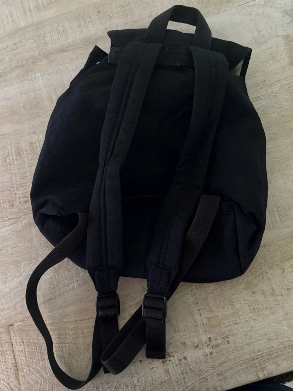 Kipling Black Nylon Small Backpack with Front Zips