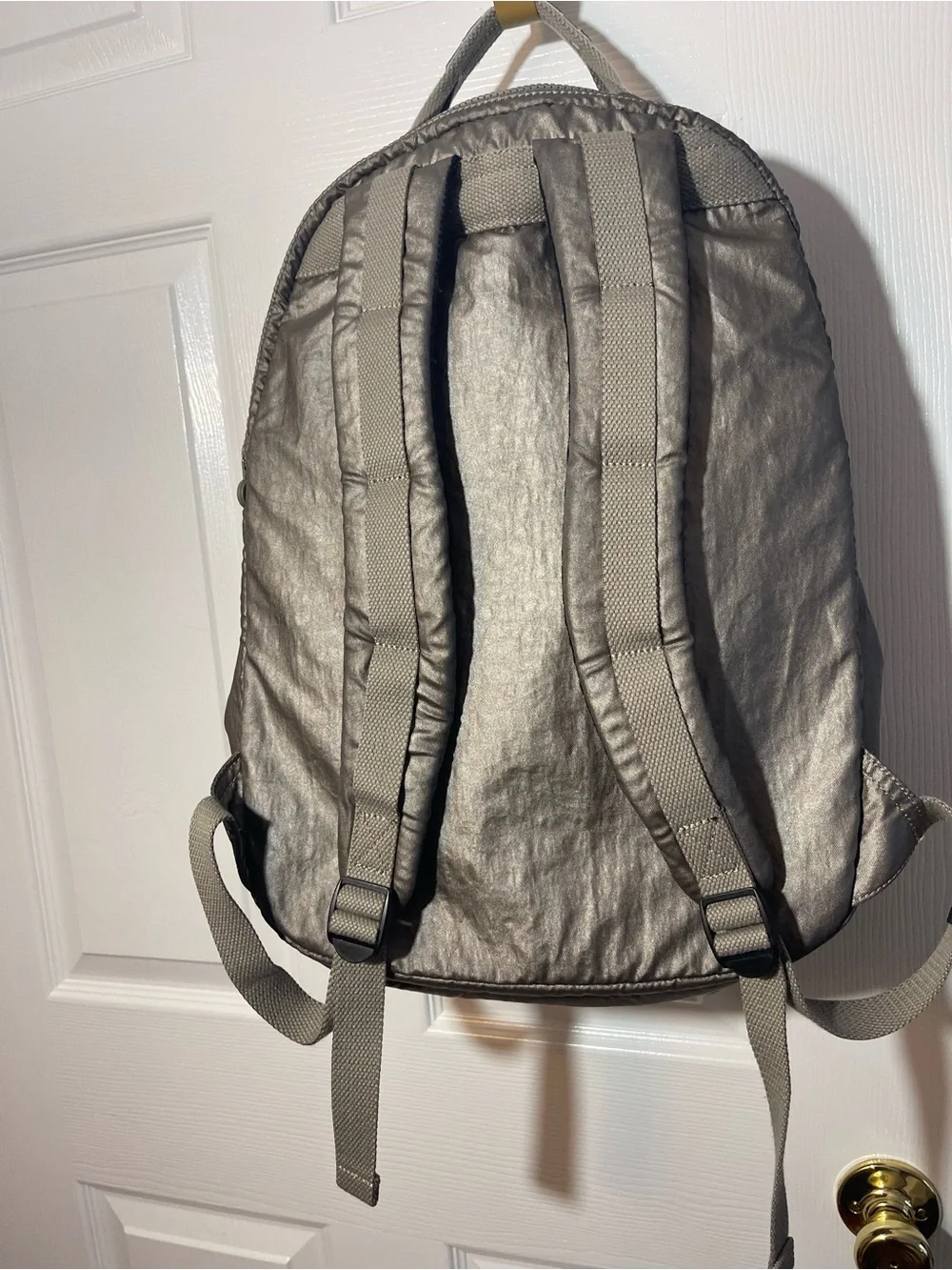 Kipling Metallic Silver Men's Backpack