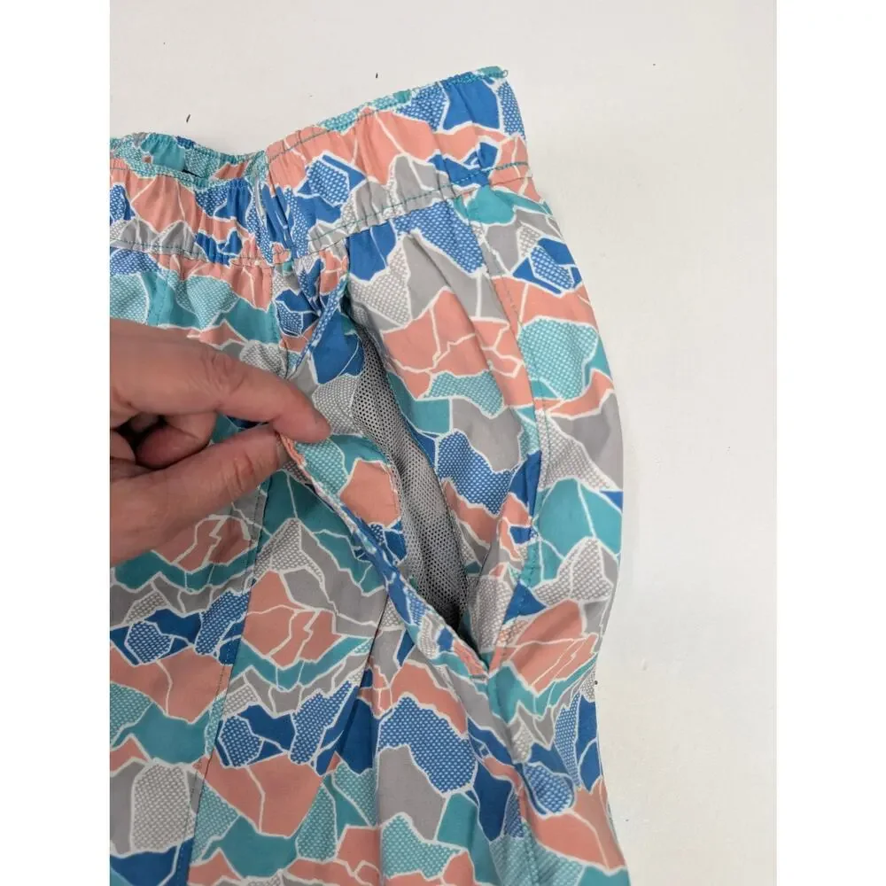 The North Face Men's Medium Mountain Shorts - Blue/Teal/Coral