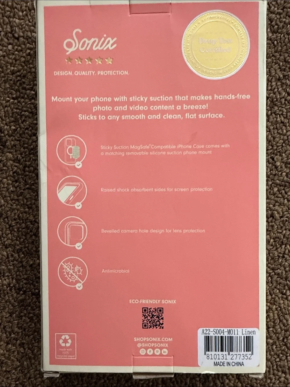 Sonix suction phone