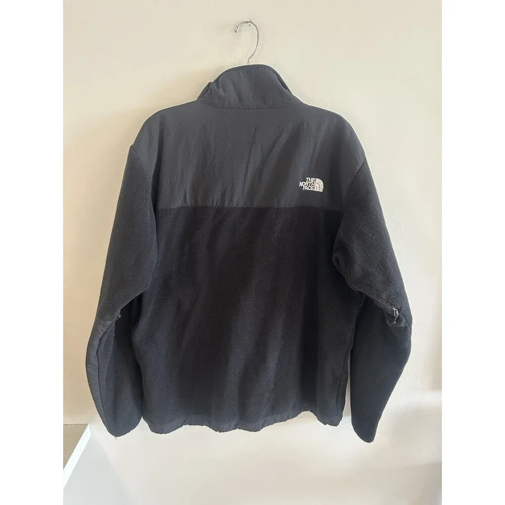 VINTAGE 90' THE NORTH FACE BLACK DENALI POLARTEC FLEECE CARDIGAN JACKET SZ XXL