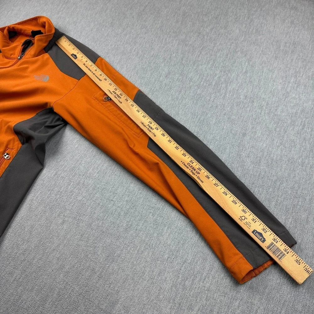 The North Face Jacket Mens XL Orange Gray Apex Bionic Full Zip Softshell Outdoor