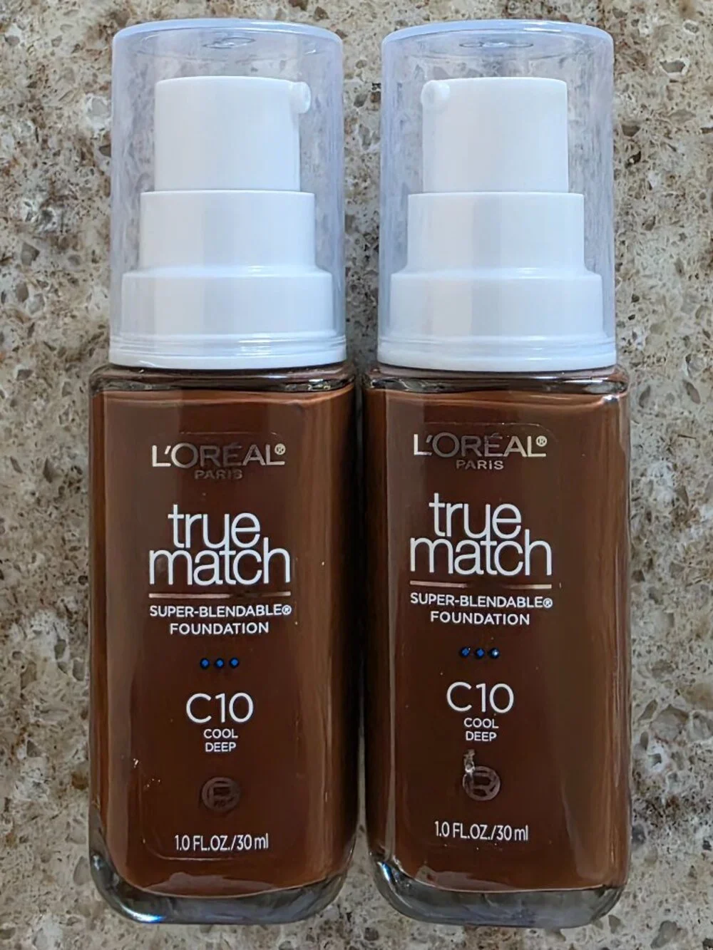 L'Oréal True Match Foundation C10 Cool Deep Bundle of 2 New