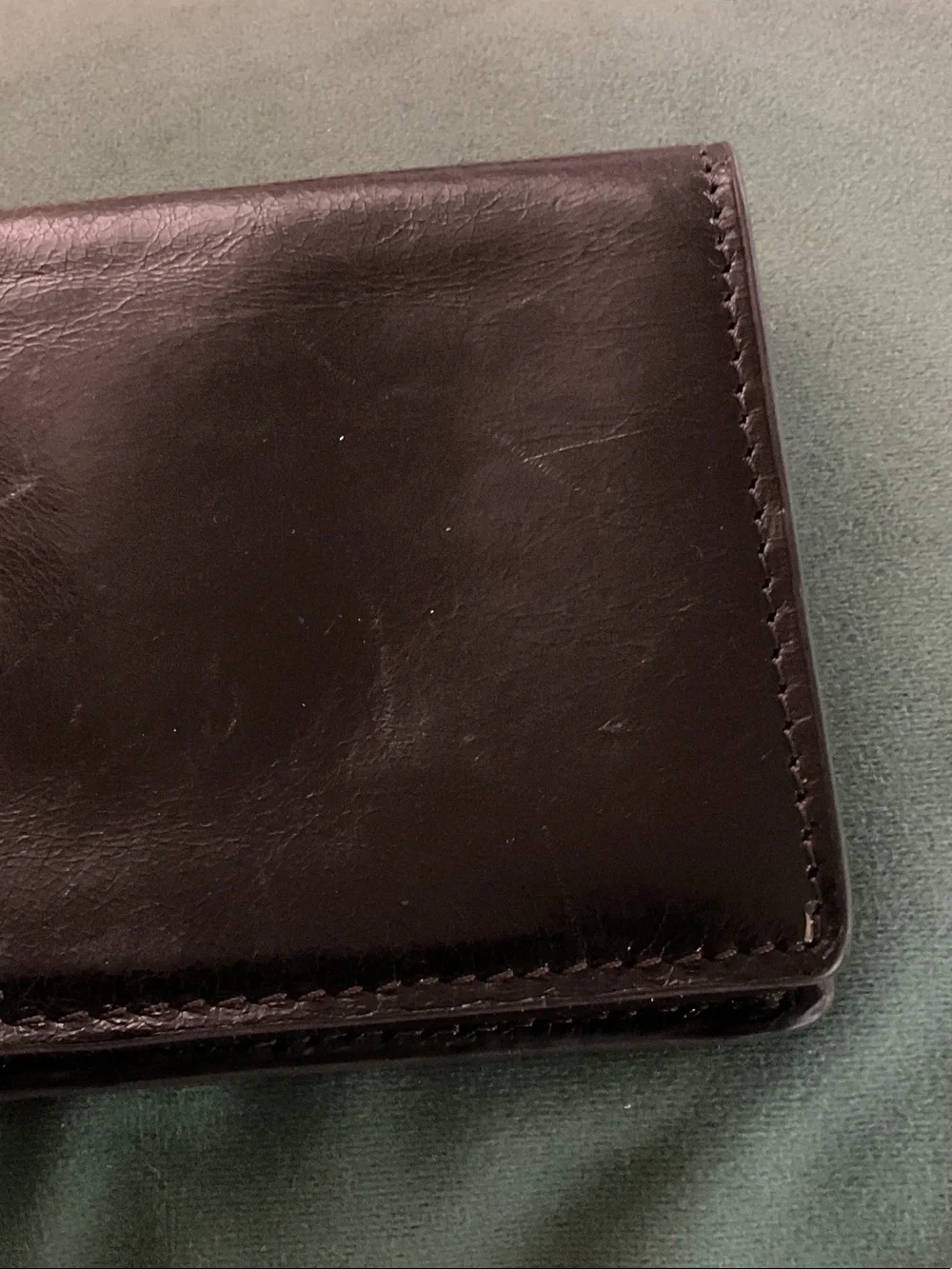 HOBO Black Leather Snap-Closure Wallet