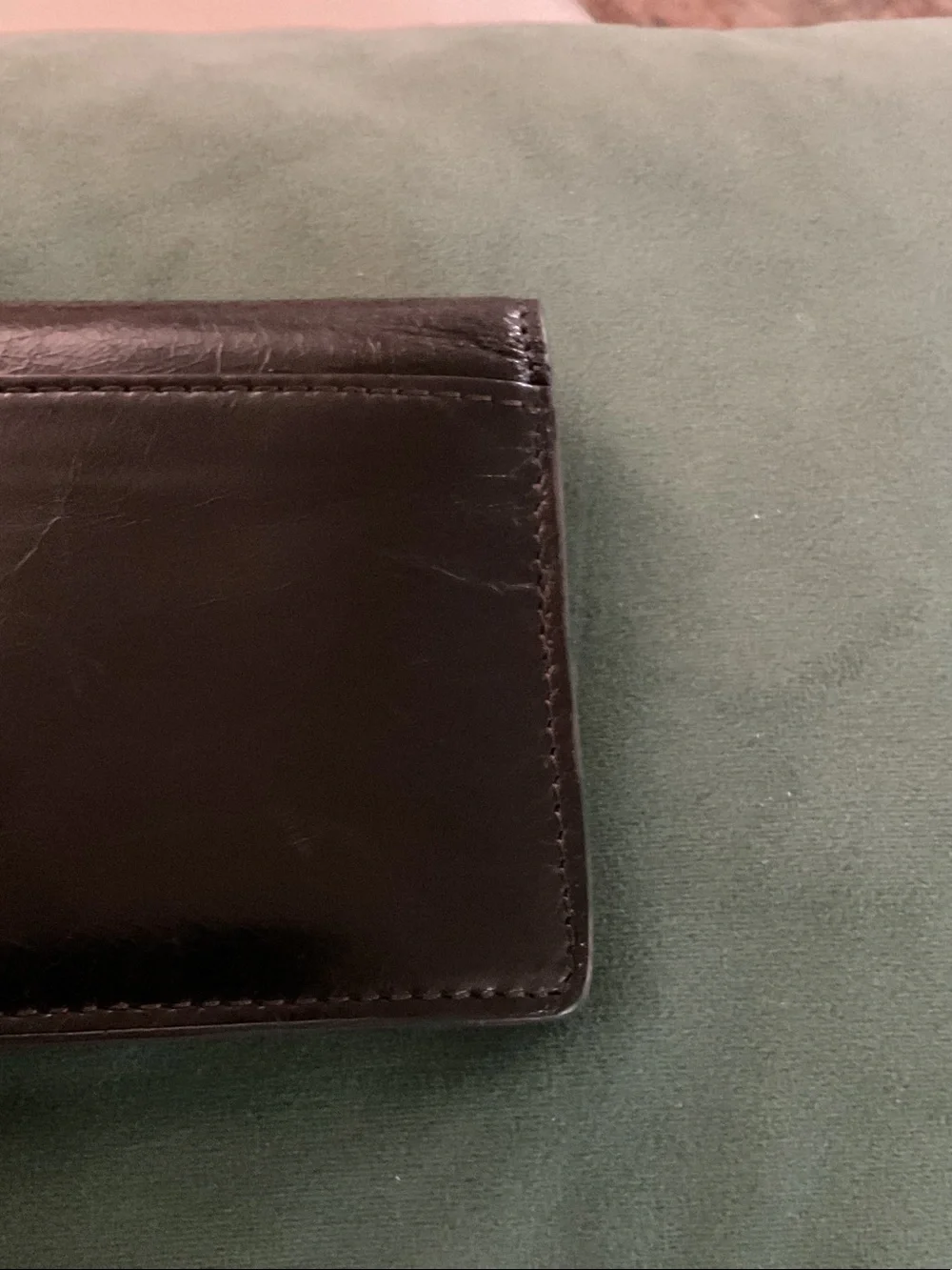 HOBO Black Leather Snap-Closure Wallet