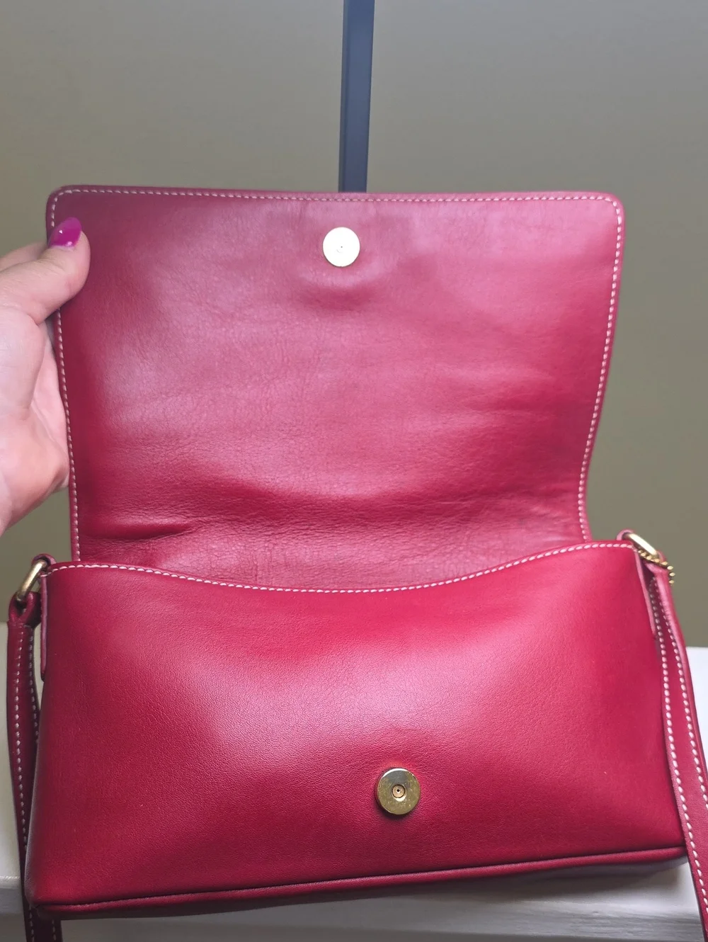Coach authentic red