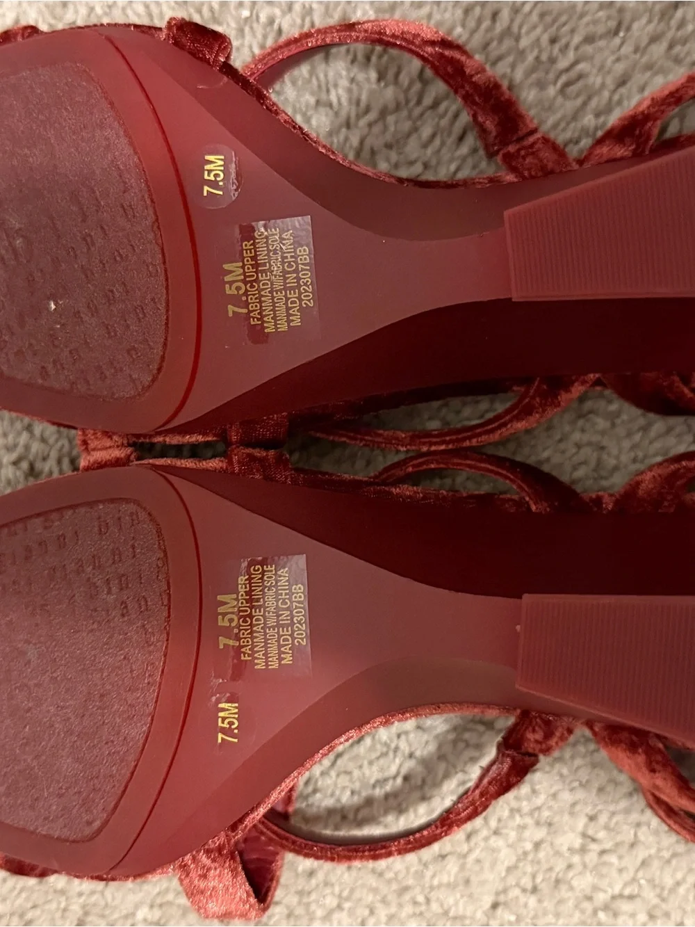 Gianni Bini velvet strappy