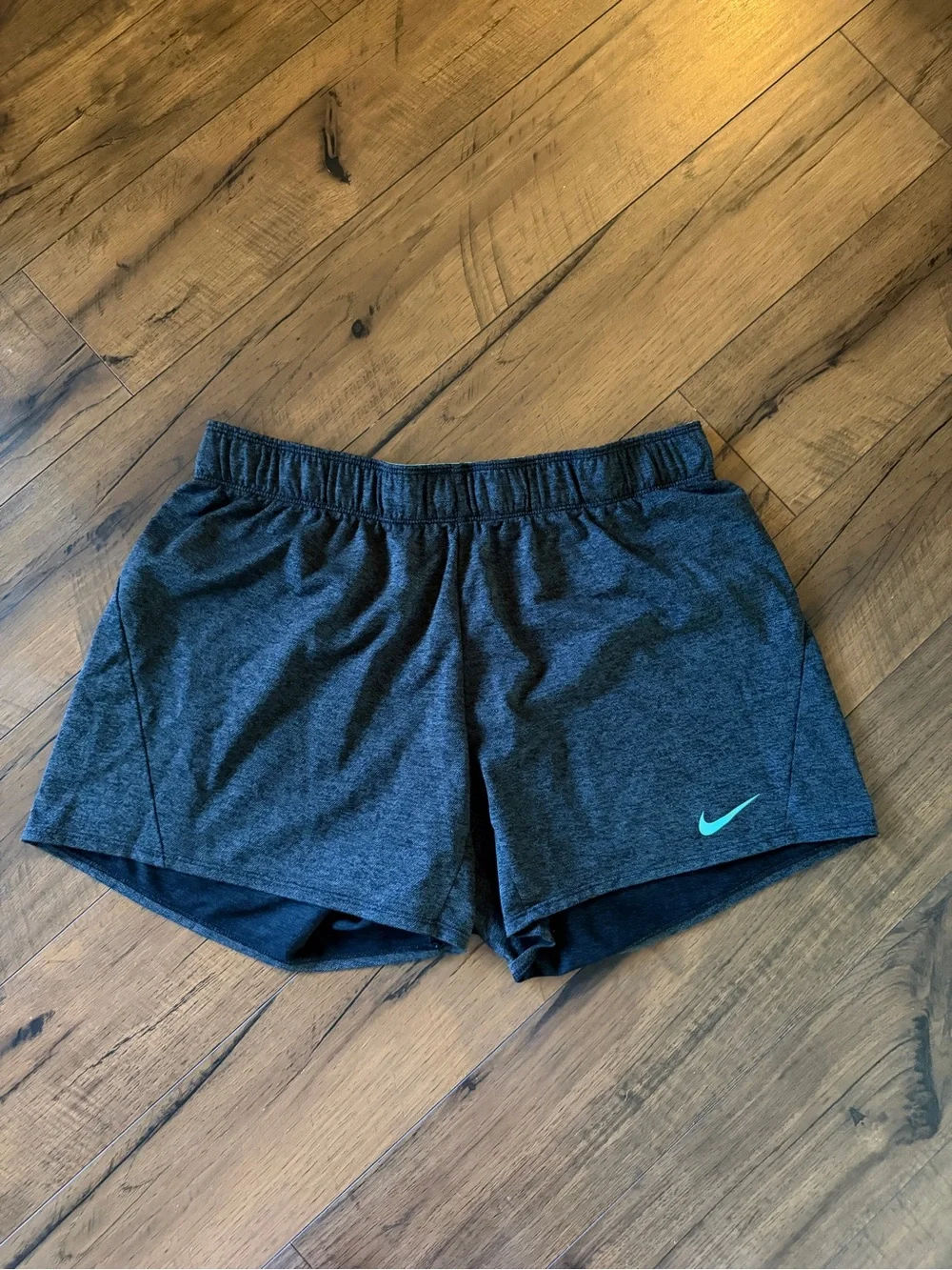 Nike Women's Heather Charcoal Athletic Shorts