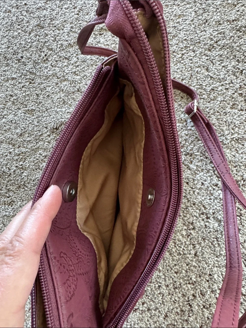 Multisac compact burgundy