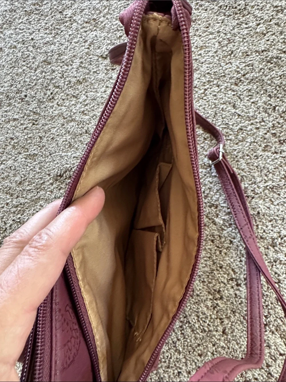 Multisac compact burgundy