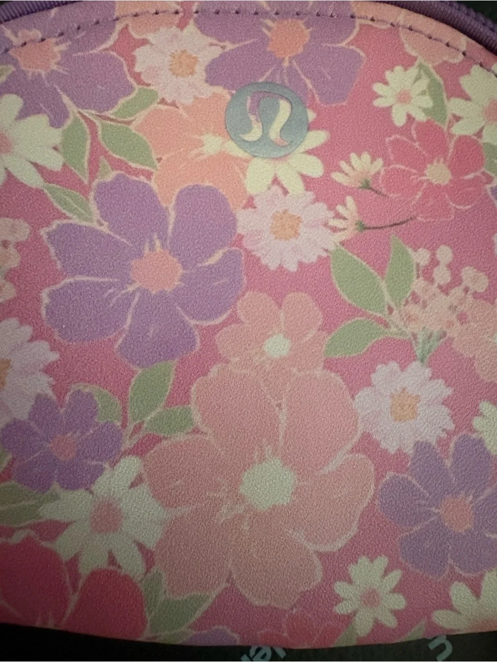 🩷Lululemon Floral Pink Wristlet Coin Purse with Beaded Strap🩷