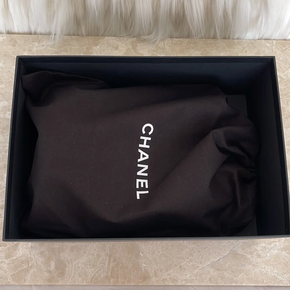 CHANEL lamb leather