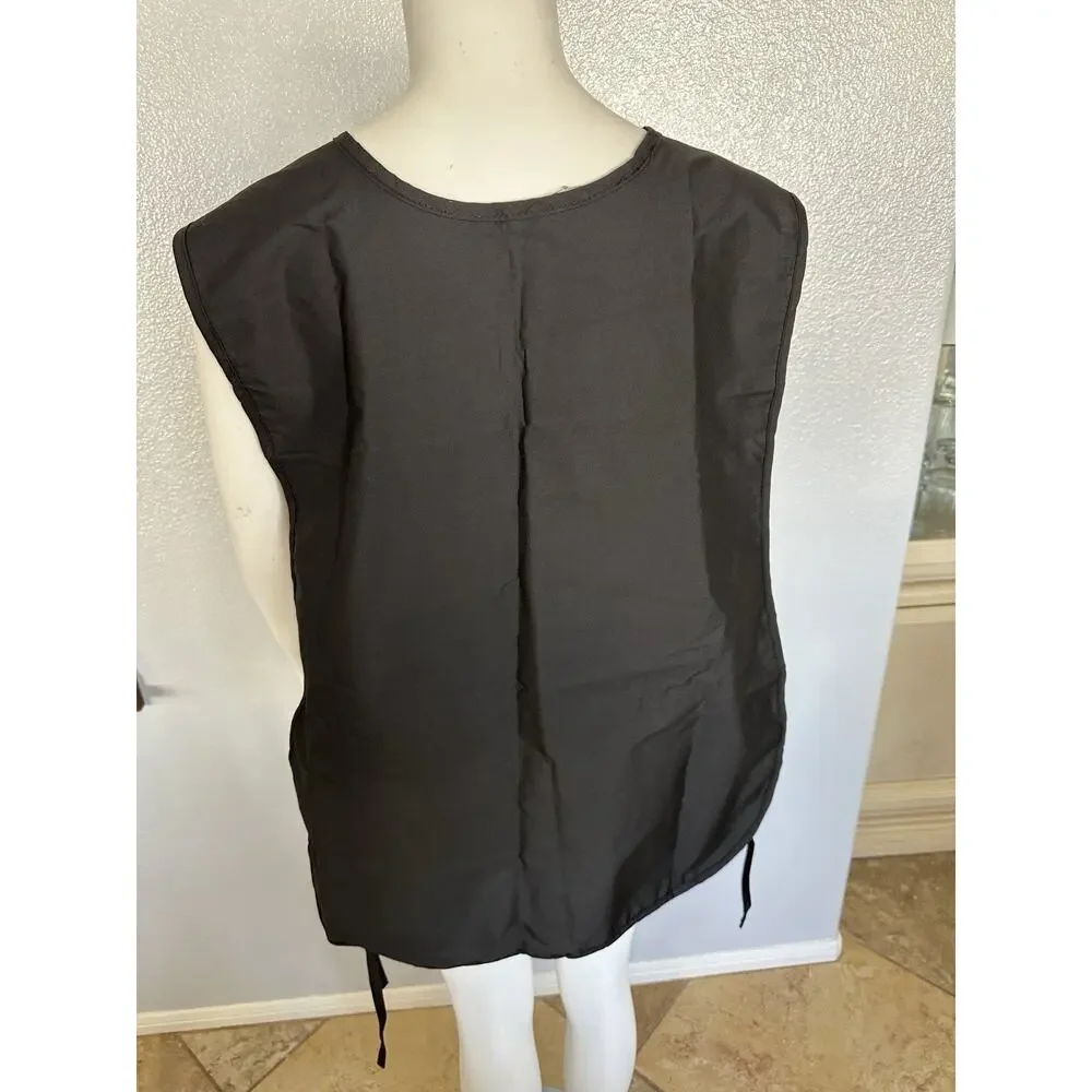 4× Black Hair Stylist Apron Heavy Duty Barber Apron for Men and Women