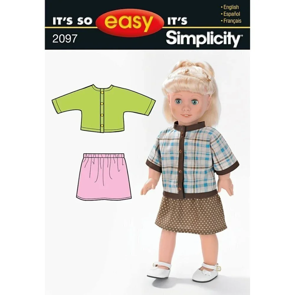 Simplicity Sewing‎ Pattern 2097 Doll Clothes 18