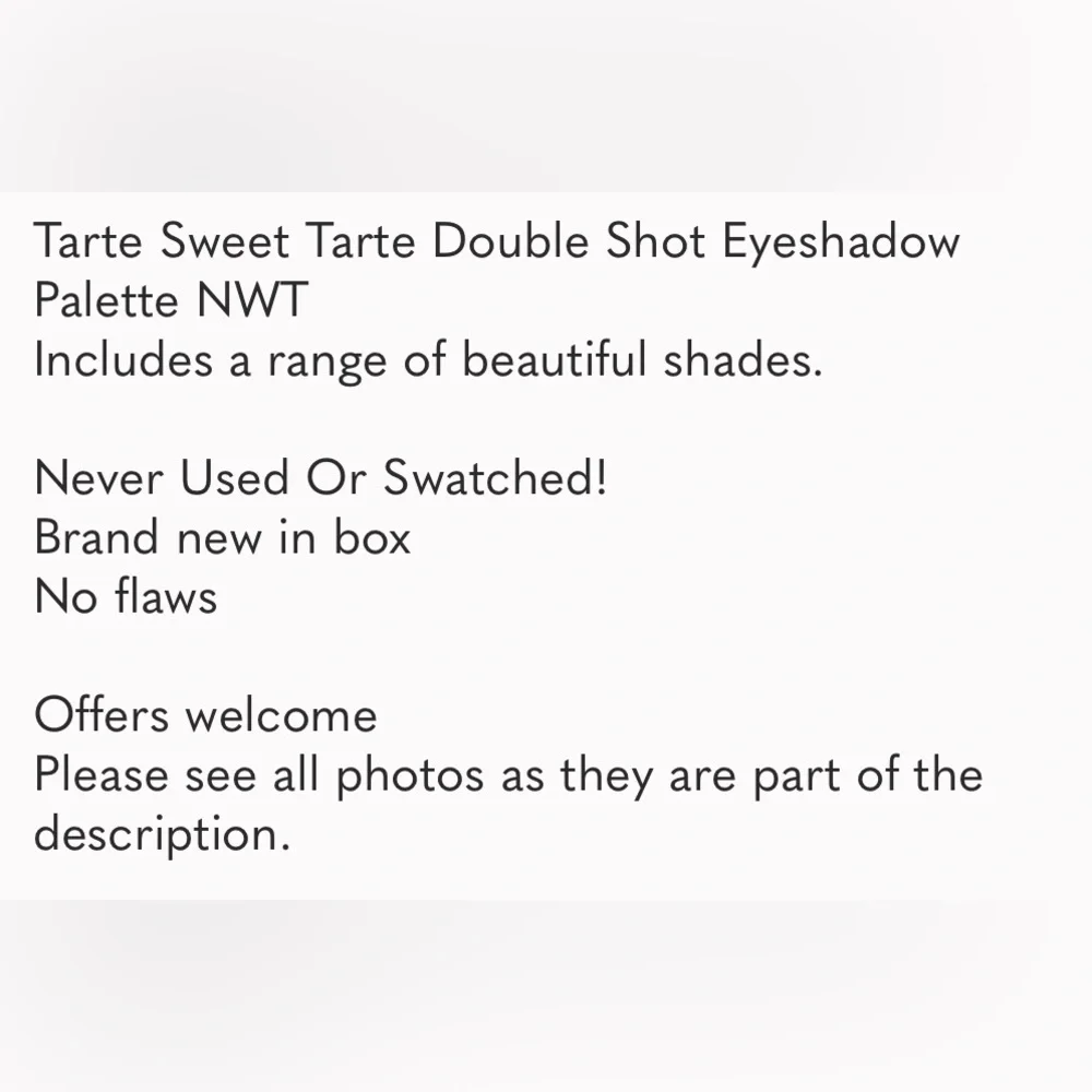 tarte sweet double