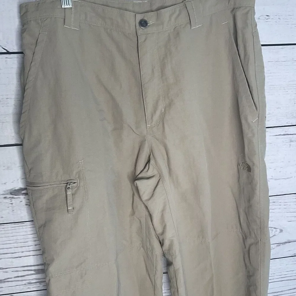 The North Face‎ Mens Gray Nylon Hiking Outdoors Fishing Straight Pants Size  36