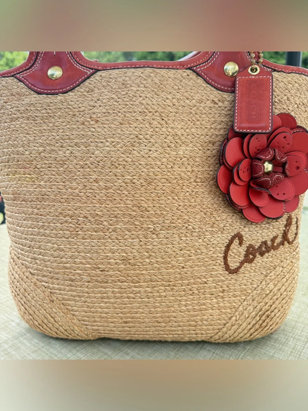 2008 Coach Bleecker Straw Tote