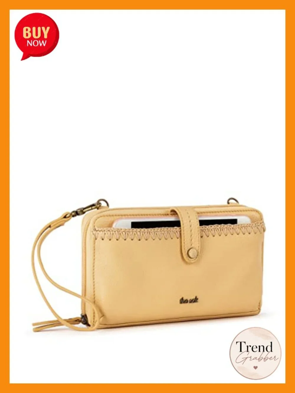 Leather Smartphone Crossbody Purse - Convertible Wallet Wristlet With Zipper