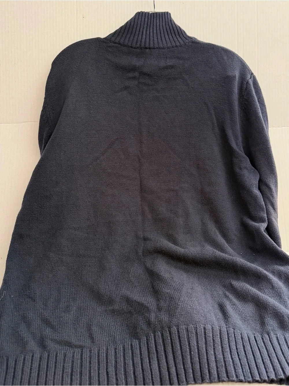 Prince & Fox Men's Half-Zip Navy Blue Sweater