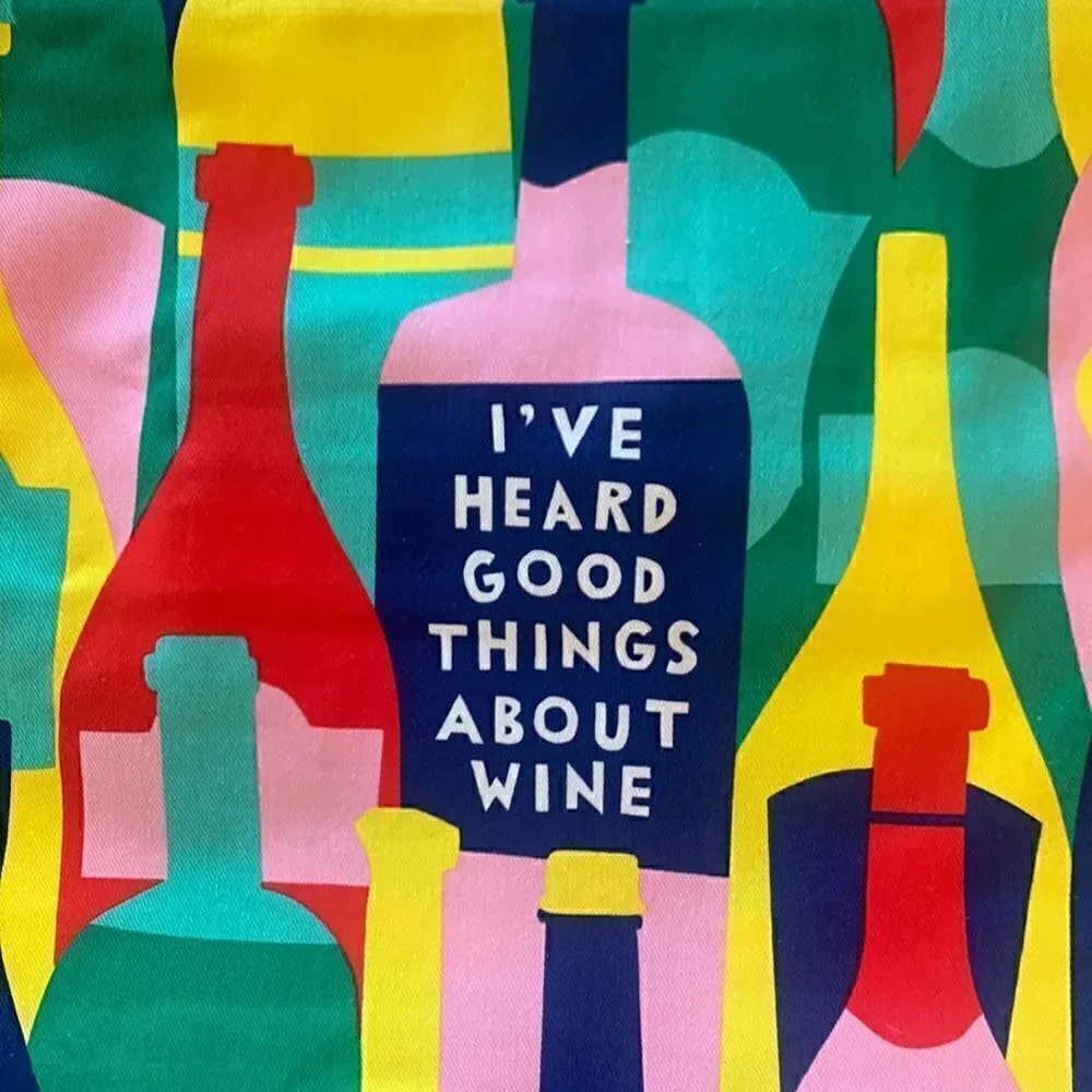 Blue Q Cotton Apron Wine is Good Men or Women