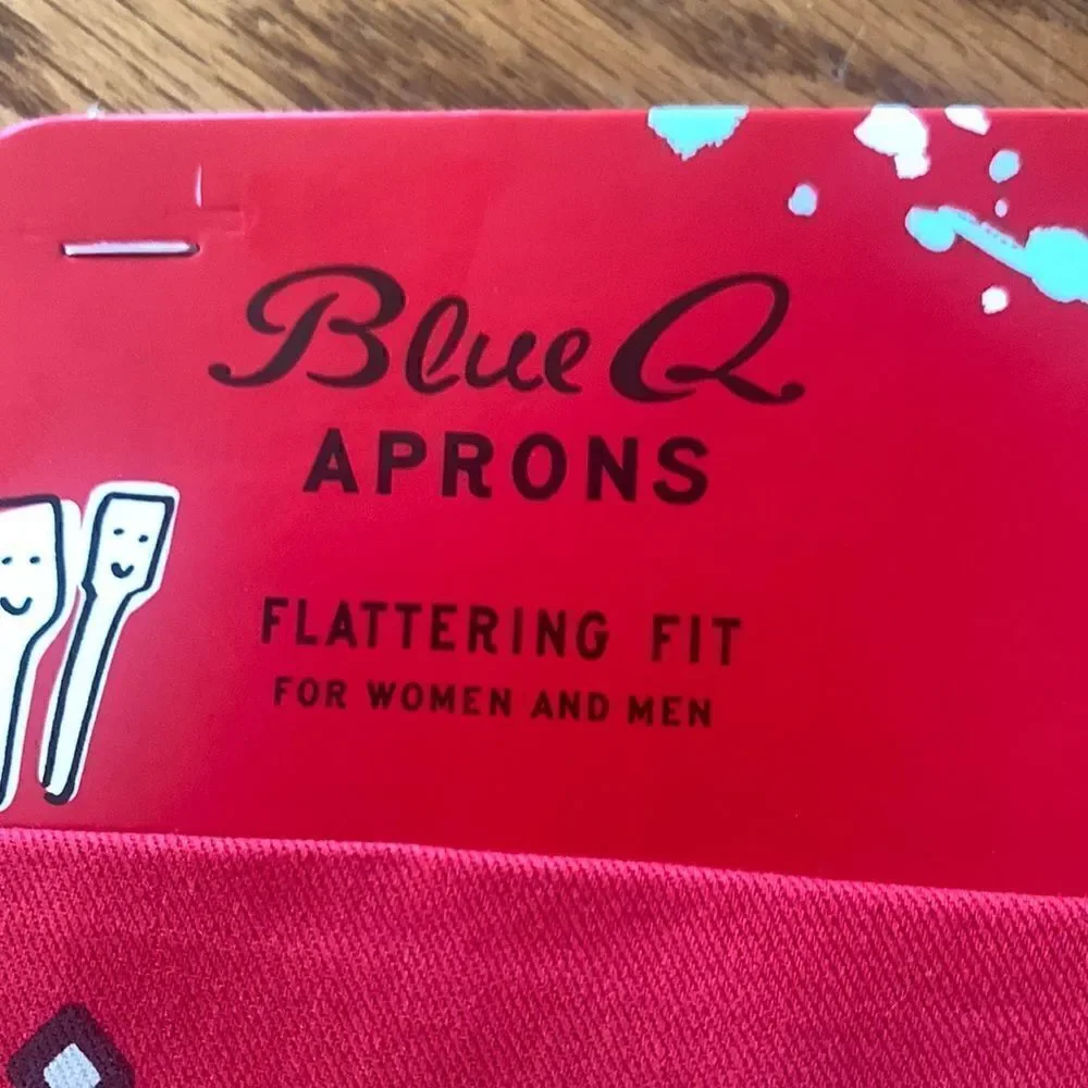 Blue Q Cotton Apron Wine is Good Men or Women