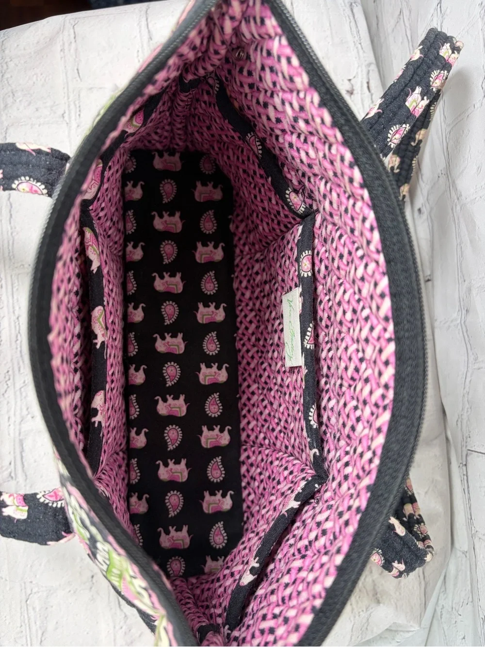 Vera Bradley inside bag photos