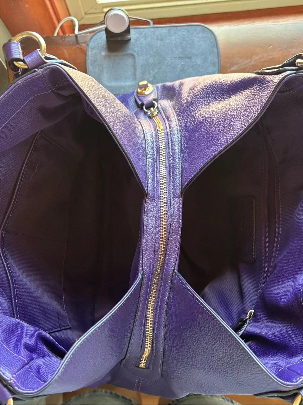 Coach pebbled leather