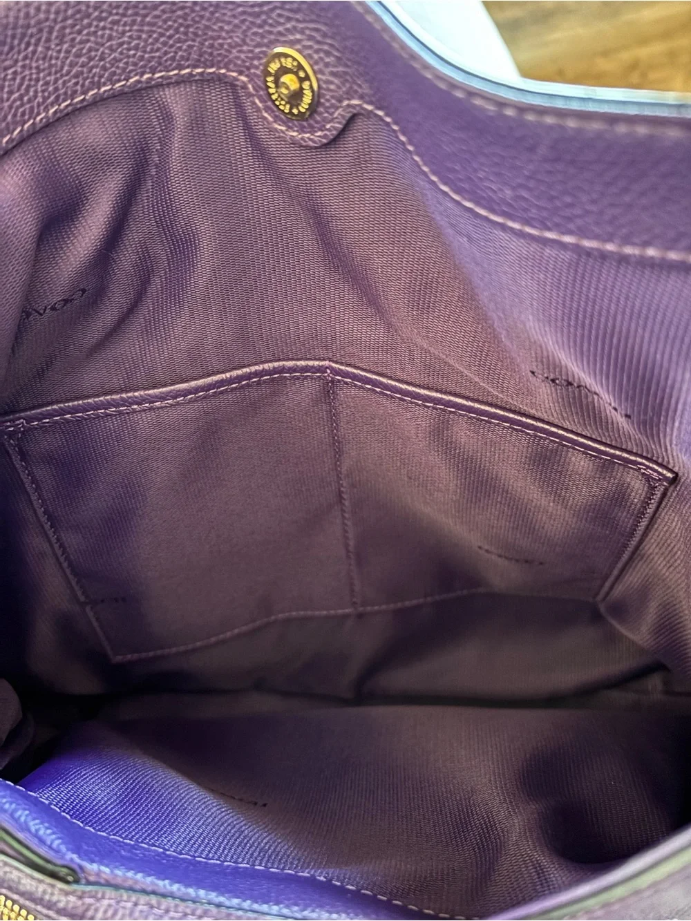 Coach pebbled leather