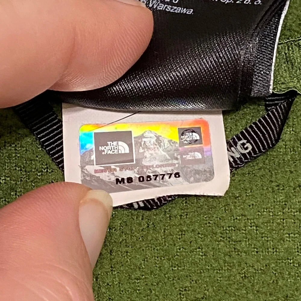 The North Face neckline wear
