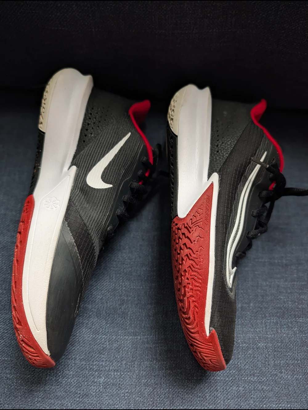 Nike Precision 7 Black University Red Basketball Shoes