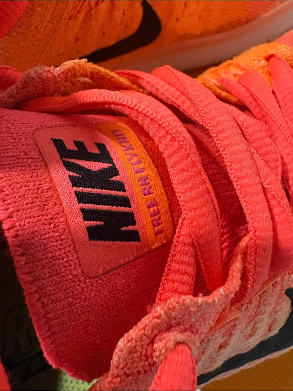 Nike Women’s Free RN Flyknit Running Shoes - Pink/Orange/Coral *Rare* Sz 7.5