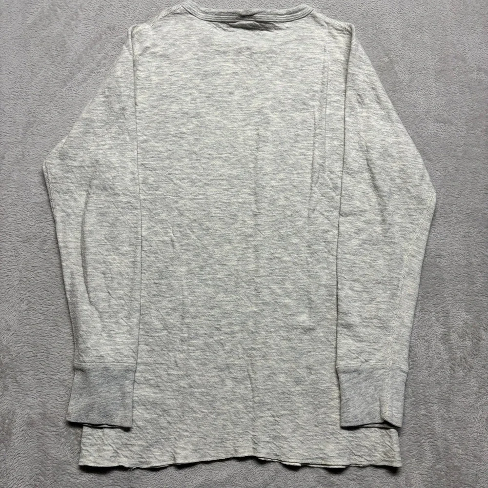 VTG Duofold Thermal Base Layer Shirt Heather Gray USA Mens L 42-44 Wool Blend
