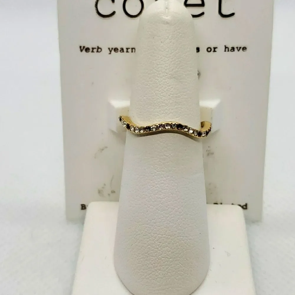 NWT Covet Premium 14 Karat Gold Plated Ring